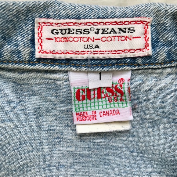 Guess Vintage Light Denim Cropped Jean Jest - Picture 7 of 7